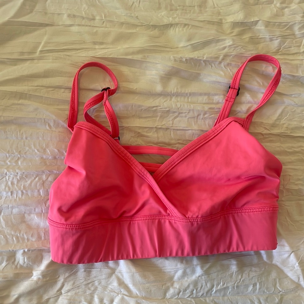 hehe hot pink bikini top